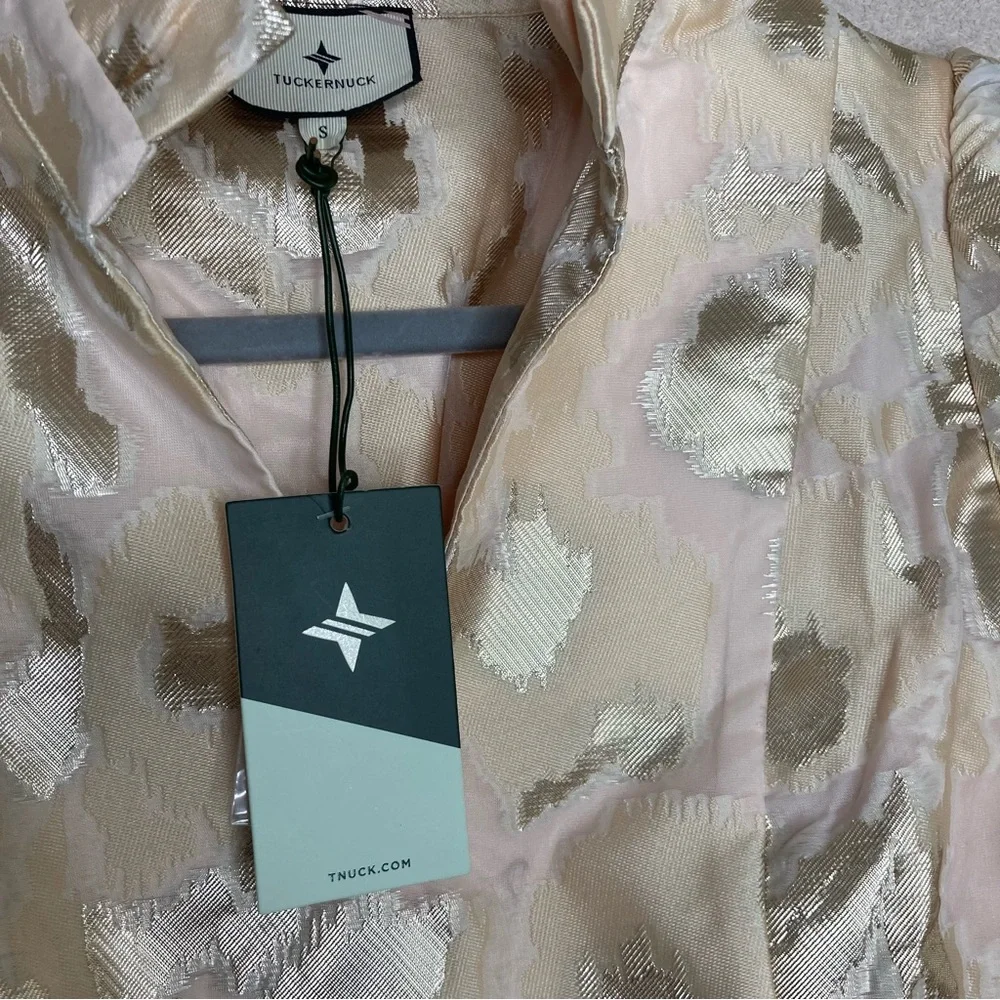 Tuckernuck Palmerston Mini Dress-Champagne/Gold-Women’s S-Formal-NEW-Formal-Wed - Picture 9 of 14